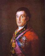 Francisco Jose de Goya Portrait of the Duke of Wellington. oil painting